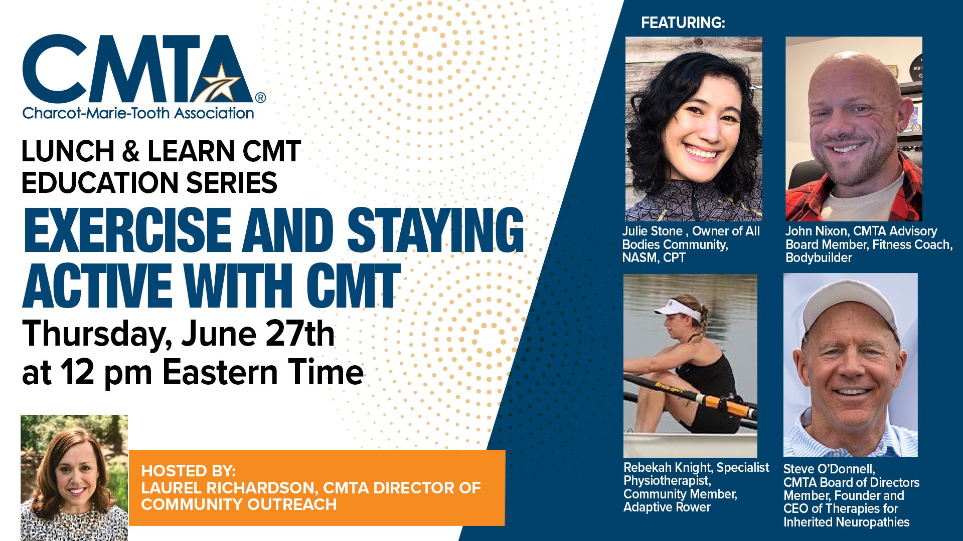 CMTA Lunch & Learn: Exercise & Staying Active with CMT